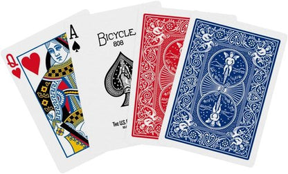 Back Bicycle Playing Cards - Standard Poker Size Deck | Classic Red & Blue 2-Pack for Family Game Night