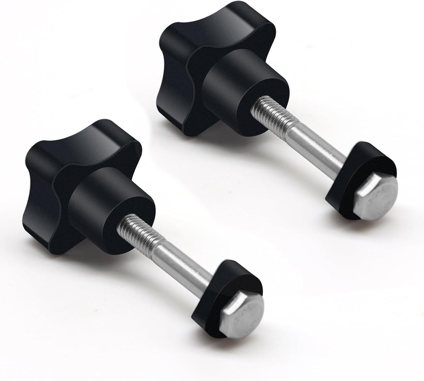 Rollator Walker Replacement Knob 2 PCS Replacement Arm Adjustment Knobs for Rollator Walker Accessories,Rollator Parts Knobs with M6 Track Bolt Set