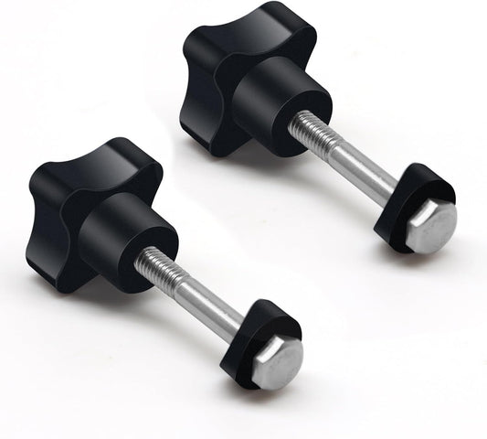 Rollator Walker Replacement Knob 2 PCS Replacement Arm Adjustment Knobs for Rollator Walker Accessories,Rollator Parts Knobs with M6 Track Bolt Set