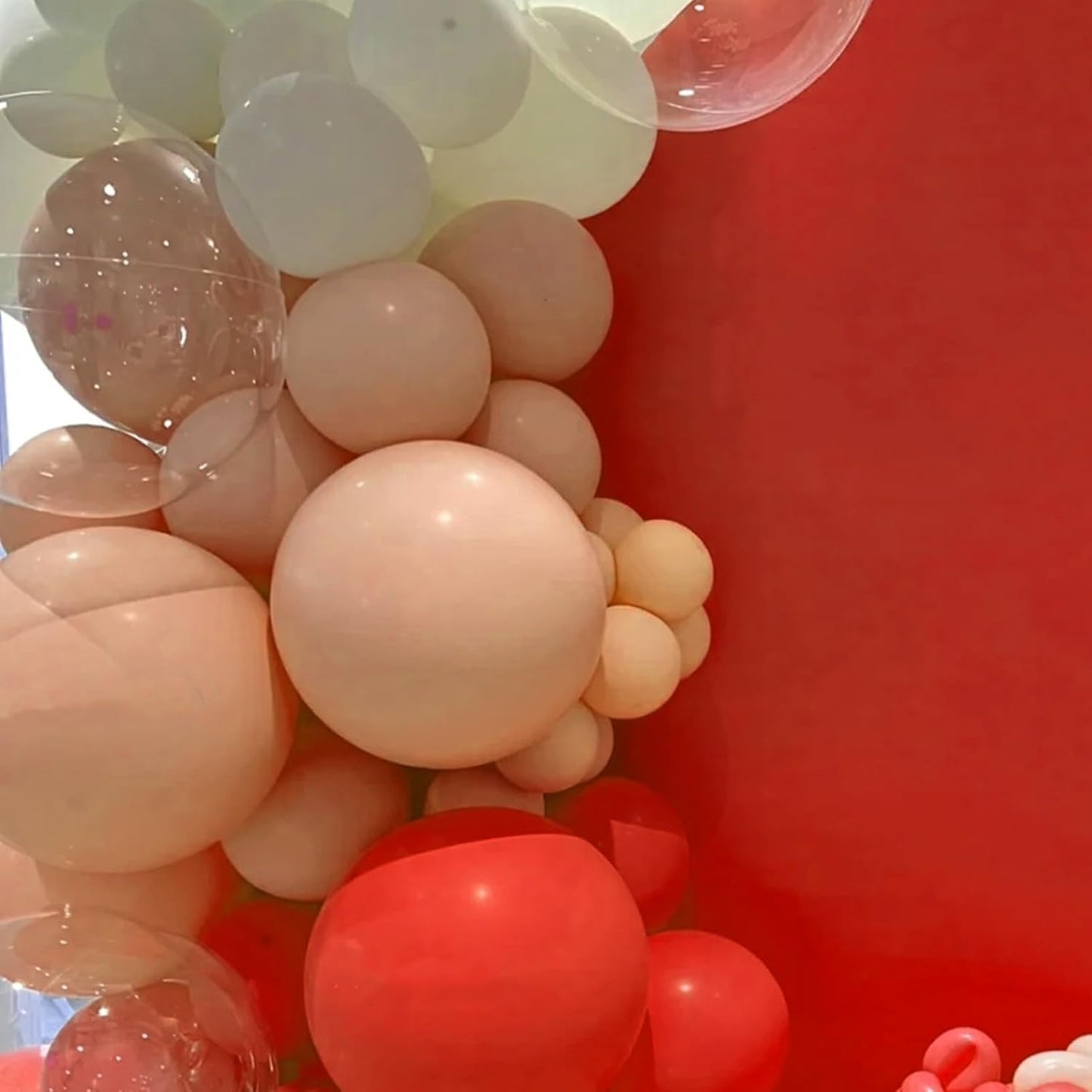 Voircoloria Peach Balloons - 12-Inch Pastel Orange Latex Balloons | 66-Pack for Weddings & Parties