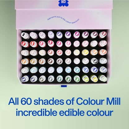 Colour Mill | Oil-Based Food Coloring Set - Complete 60 Color Collection - 20 Milliliters