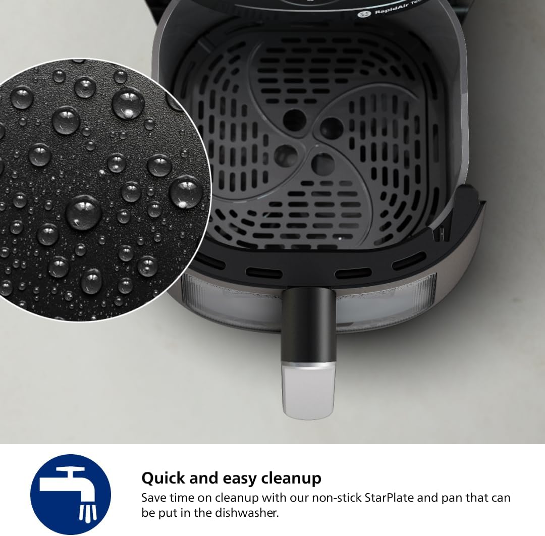 Philips Air Fryer - 13-in-1 Multi-Cooker with 6.6 Quarts Capacity & Cooking Window, Black