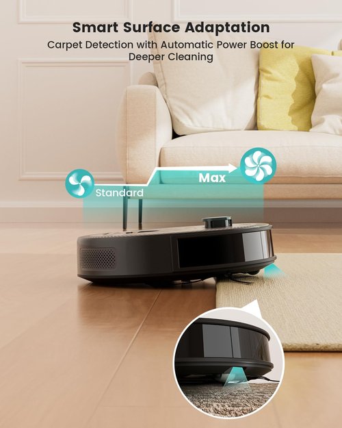 Lefant M330 Pro LiDAR Robot Vacuum & Mop - Smart Mapping, Tangle-Free Pet Hair, WiFi Control