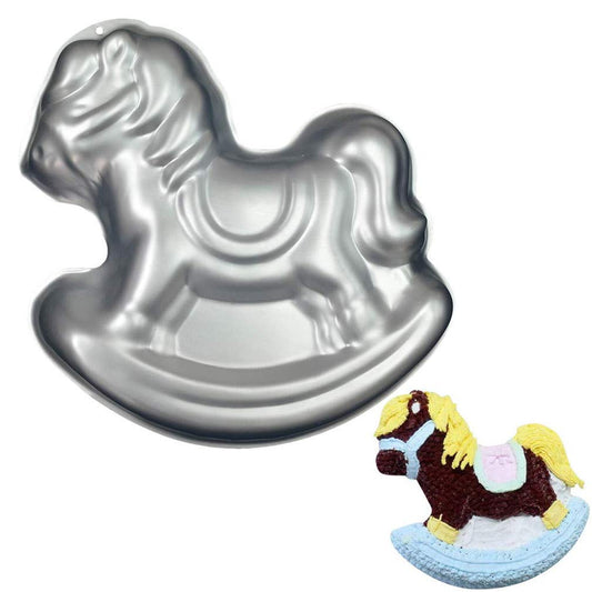 Ulalaza Aluminum Cake Mold 3D Trojan Shape Baking Pan DIY Birthday Cake Mould Kitchen Supplies