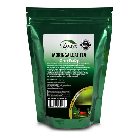 Moringa Tea Organic 90 Bags 100% Pure, All-natural, Antioxidant-rich Energy Booster