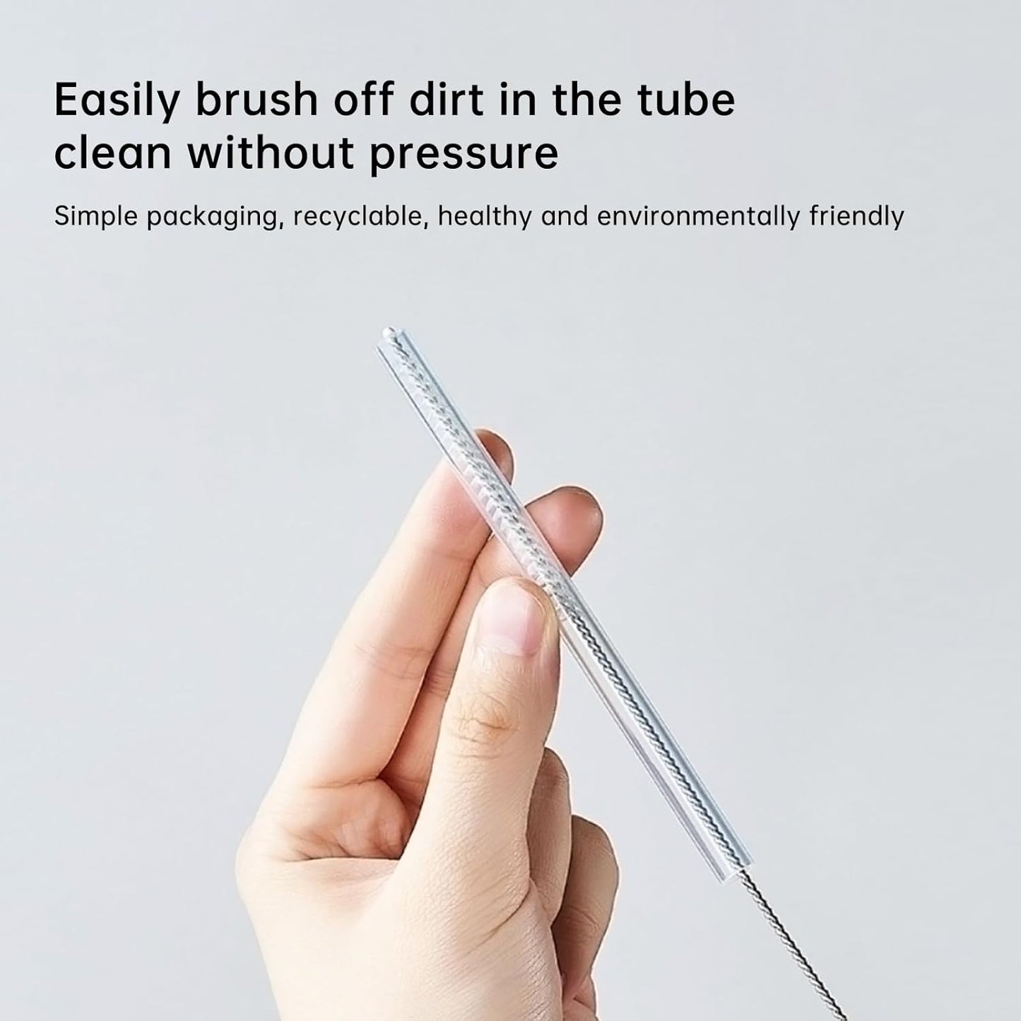 Reduce Replacement Straws - 5 Pack Reusable Straws with Cleaning Brush for 50 oz & 40 oz Tumblers | Clear Plastic