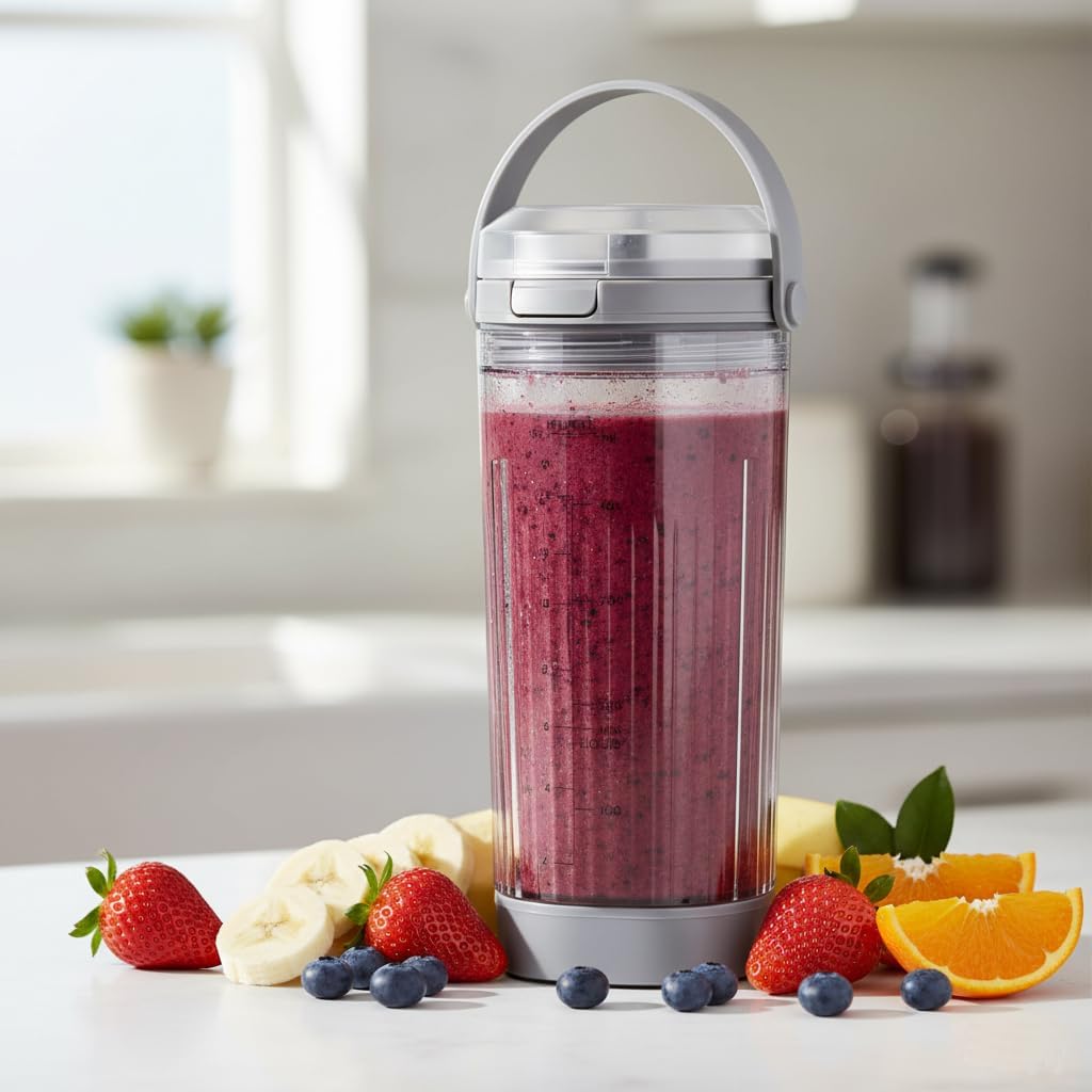 Ninja Blast Blending Vessel Cup Set - 4pcs Leakproof & BPA-Free for BC100 & BC151 Series - Blue