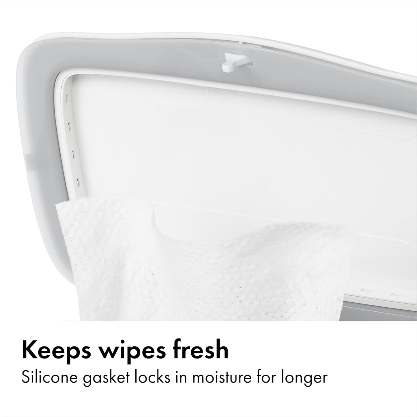 OXO Tot Wipes Dispenser - Perfect Pull Design for Easy Access | Stylish Gray Finish