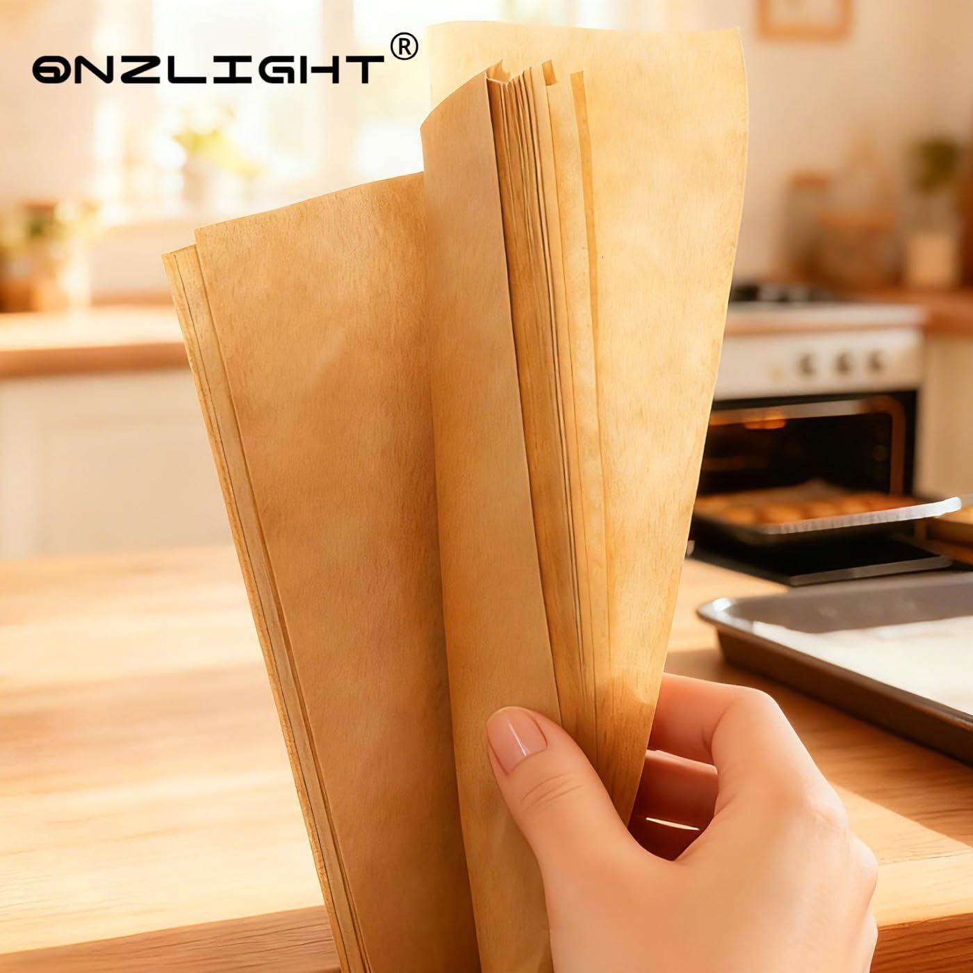 Pre-Cut Parchment Paper by [Brand Name] - Non-Stick Baking Sheets for Cookies & Roasting | 200 Sheets, 8x12 Inch, Heat Resistant Up to 446°F