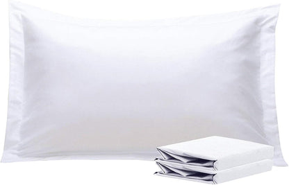 NTBAY King Pillow Shams - Super Soft Brushed Microfiber 20x36 Sham Covers | Wrinkle & Stain Resistant, White - 2 Pack