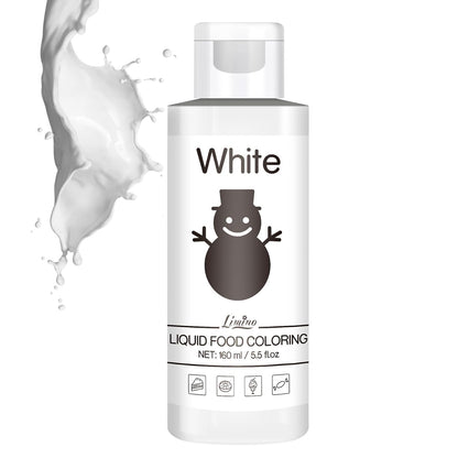 Vivid Food Coloring by [Brand Name] - Tasteless Liquid Dye for Baking & Crafts | 6 fl. oz (White)