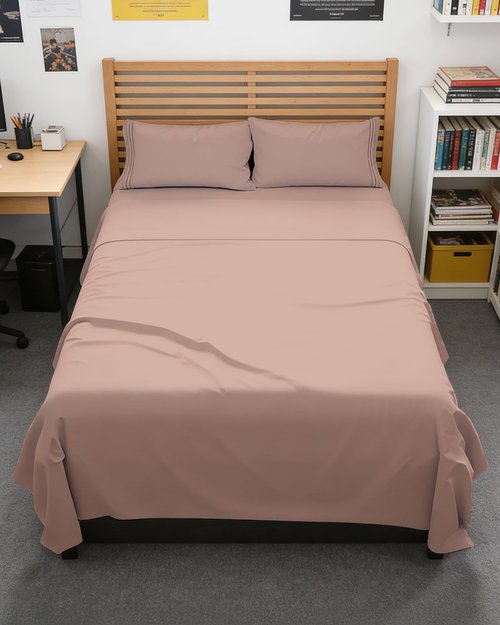 Full XL Bed Sheet Set - 4 Piece Extra Long Extended Full XL Sheets - Soft, Breathable & Cooling - Fits 8" to 16" Mattress with Deep Pockets - 54" x 80" - Easy-Fit, Wrinkle and Fade Resistant - Mauve
