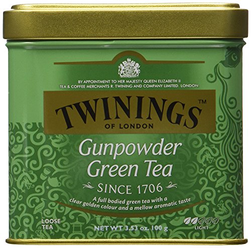 Twinings of London Loose Gunpowder Green Tea, 3.53 Ounce Tin