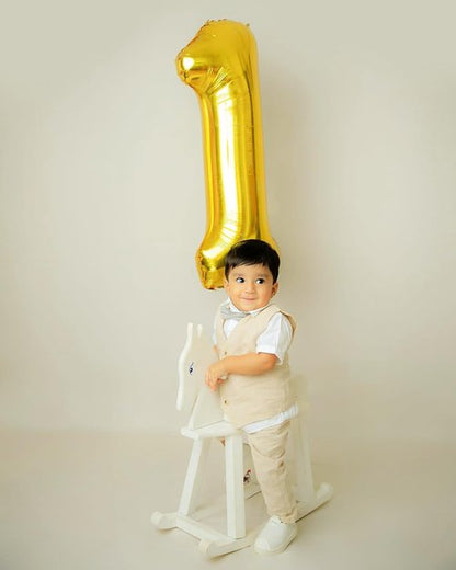 Gold Number 23 Balloon - 40 Inch Metallic Birthday Decoration for 23rd Celebration | Party Supplies