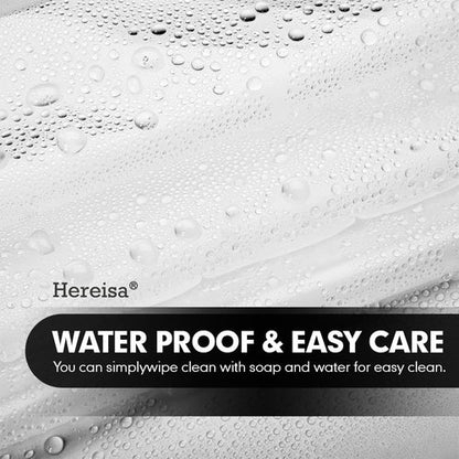 Hereisa Clear Plastic Shower Curtain Liners, 3G Lightweight [72x72 Inch] - Crystal Transparency, Waterproof Bathroom & Bathtub Liners, Easy Install