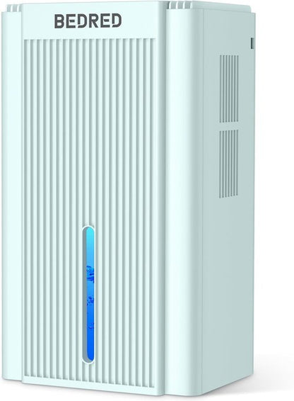 Dehumidifier 95OZ by [Brand Name] - Quiet 1000 Sq.Ft Home Unit with Auto Shut Off & 7 Color Ambient Light | Pale Turquoise