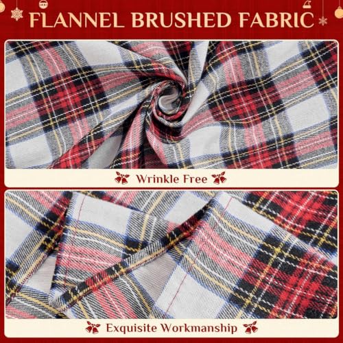 Christmas Checkered Table Runner - Red and White, 13 x 90 Inches - Variation: Red White Plaid