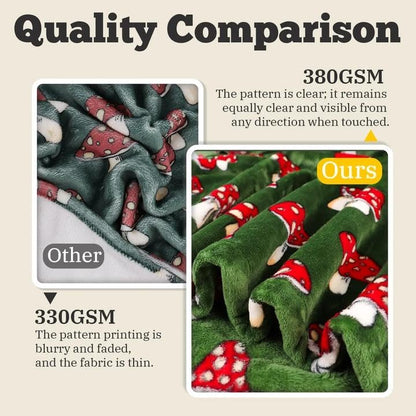 Women Wearable Blanket Hoodie Christmas Mushroom Gifts for Women Adults - Mushroom / Adult