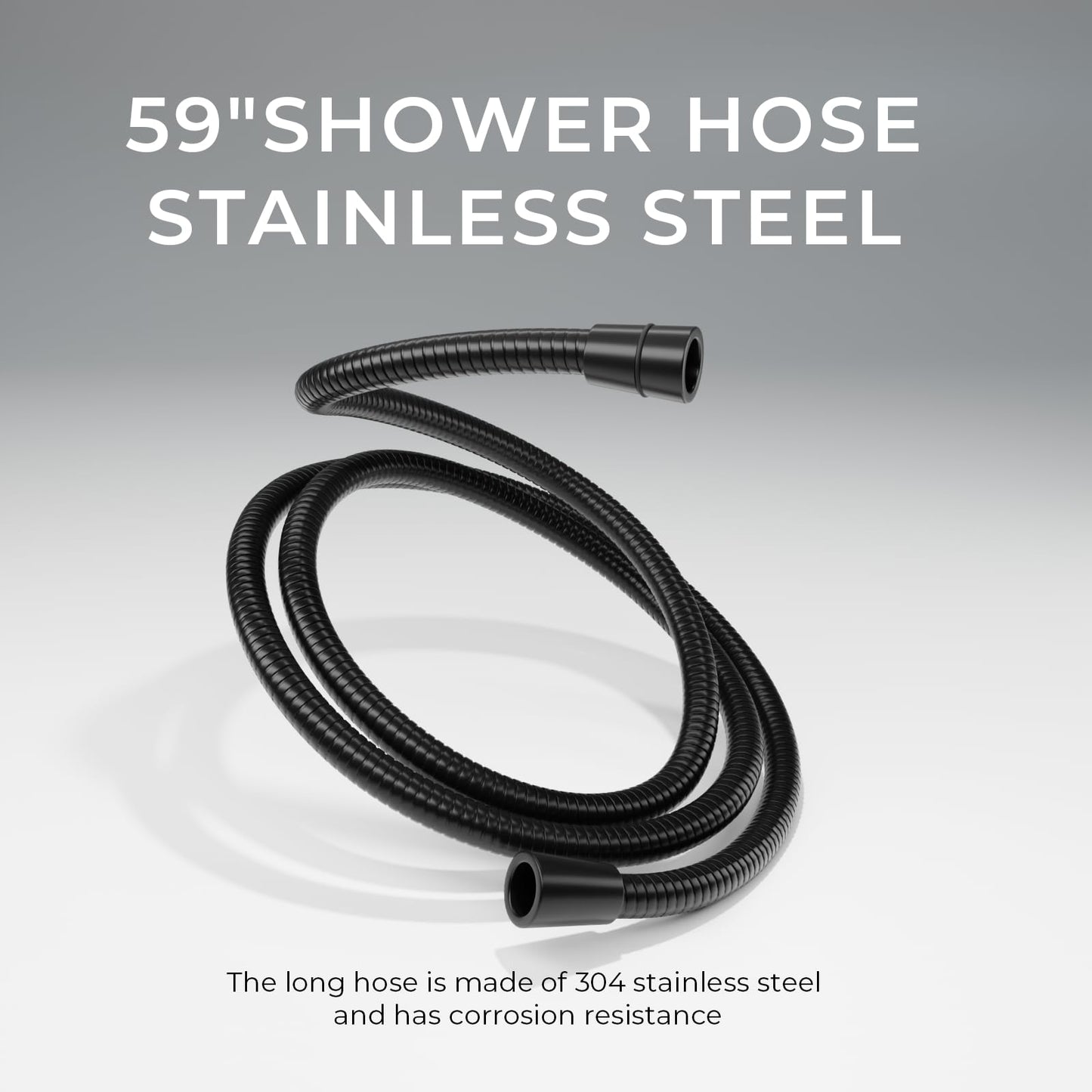 Seacity Wide Rain Shower Head With 5 Modes Handheld Showerheads, High Pressure Showerhead Combo with Extension Arm for Bathroom Accessories, Adjustable Shower Head with Anti-Clog Nozzles (Black)