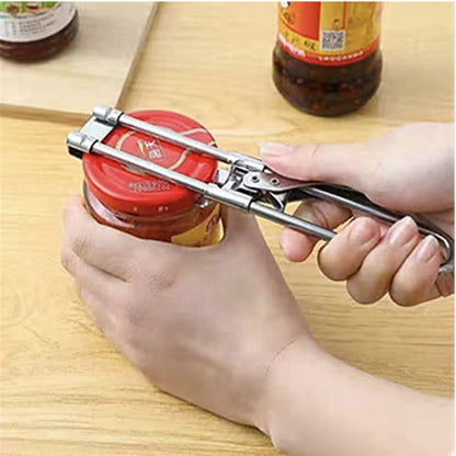 Skiennix Adjustable Stainless Steel Jar Opener - Easy Grip for Weak Hands | Ideal for Elderly & Kids