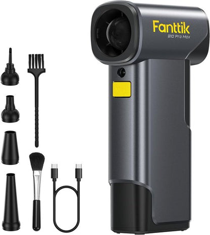 Fanttik B10 Pro Max Electric Air Duster - 130,000 RPM Brushless Motor | 6 Adjustable Gears, Rechargeable Battery