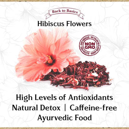 Hibiscus Tea Flowers - 1 Pound Resealable Bag - All Natural, Agua De Jamaica Leaves- Sun Dried Hibiscus- For Hot Or Cold Brew Tea