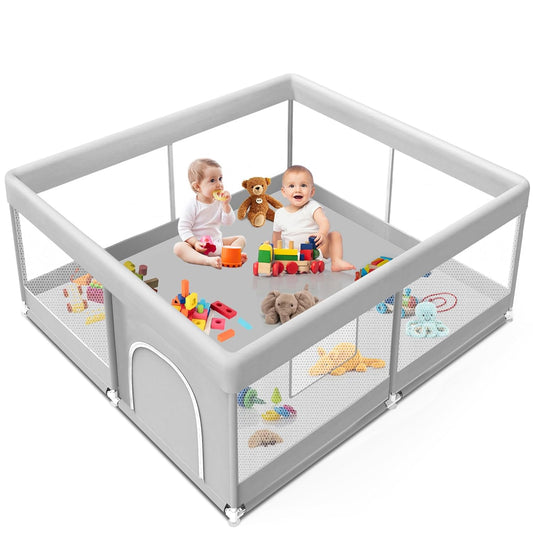 Skiennix Baby Playpen - 50x50 Inch Activity Center for Babies & Toddlers | Safe Play Area