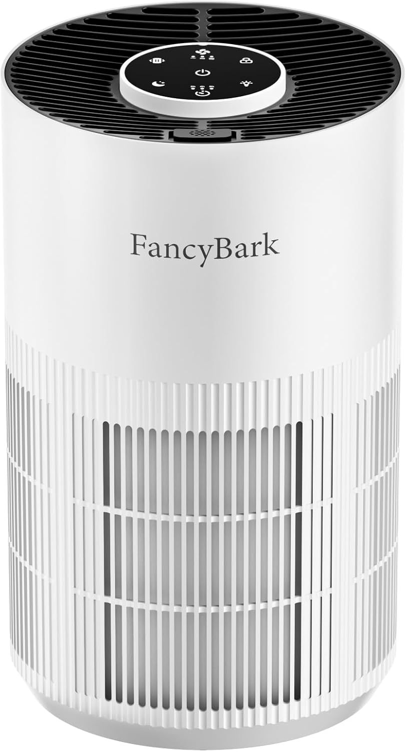 Skiennix H14 True HEPA Air Purifier - Ultra-Quiet Bedroom Cleaner for Up to 1250 Ft² | White with Aroma Function