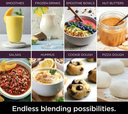 Niin-jaa Detectt 72 Oz Blender - 1700W, 3 Speeds, BlendSense Technology for Smoothies & More | Silver
