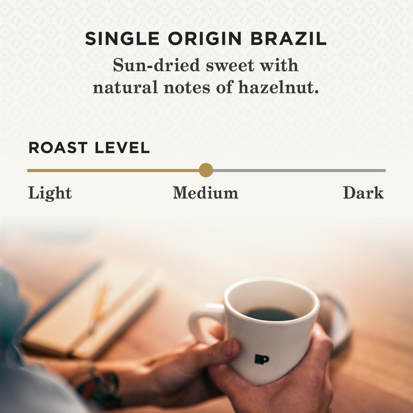 Peet's Coffee Medium Roast K-Cup Pods | 100% Arabica Single Origin Brazil - 88 Count (4 Boxes of 22 Pods)