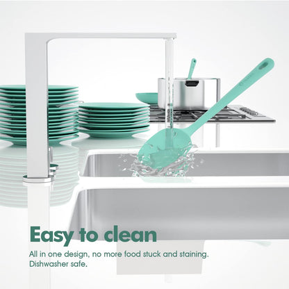 Skiennix Silicone Spatula Set - 4 Pieces, Ergonomic Grip, Heat Resistant Up to 600°F for Nonstick Cookware