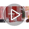Christmas Cups with Lid 12oz Elk Snowflake Design - Pack of 100, Holiday Party Tableware