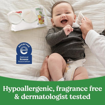 Huggies Natural Care Baby Wipes - Unscented & Hypoallergenic | 99% Purified Water, 15 Packs (960 Wipes)