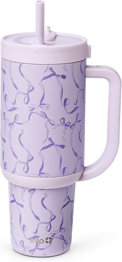 Ello Oasis 40oz Stainless Steel Tumbler - Stylish Insulated Design for Hot & Cold Beverages