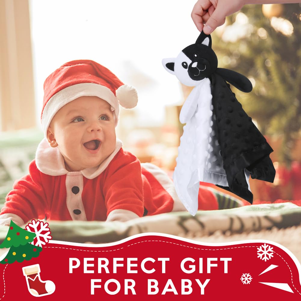 Pro Goleem Cat Loveys - Soft High Contrast Security Blanket for Babies | 16 Inch Stuffed Animal Gift