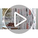 Christmas Blackout Curtains for Living Room 2 Panels Set 52x63 Inches Red