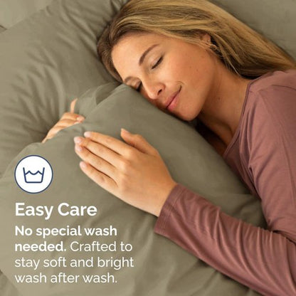 King Pillow Cases by [Brand Name] - Ultra Soft Hotel Quality Covers | Wrinkle-Free & Stain Resistant - 4 Piece Set in Khaki
