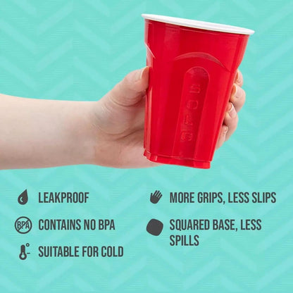 SOLO Red 18oz Plastic Party Cups - 100 Count | Durable & Perfect for Any Celebration