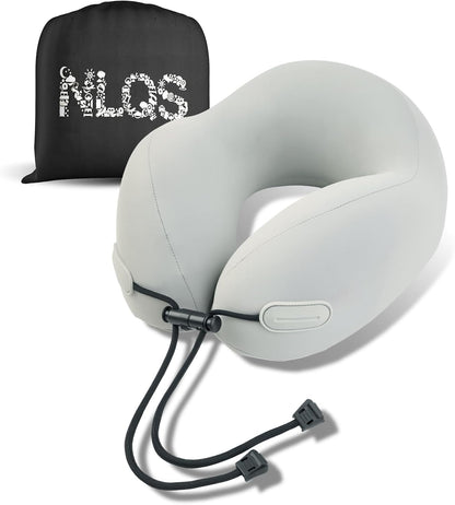 Skiennix Travel Pillow - Natural Latex Neck Support for Comfortable Long-Distance Travel | Ideal for Airplanes