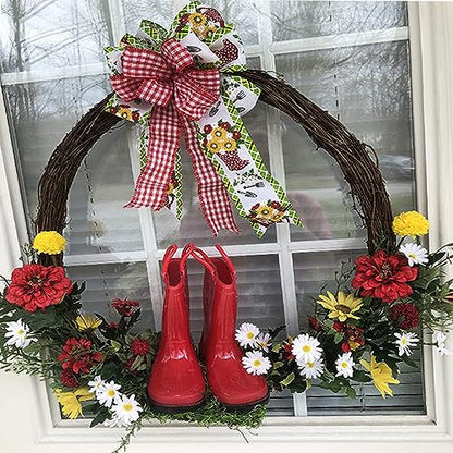 2pcs 50cm Natural Grapevine Wreath Rings for Holiday & Seasonal Decor - DIY Crafts