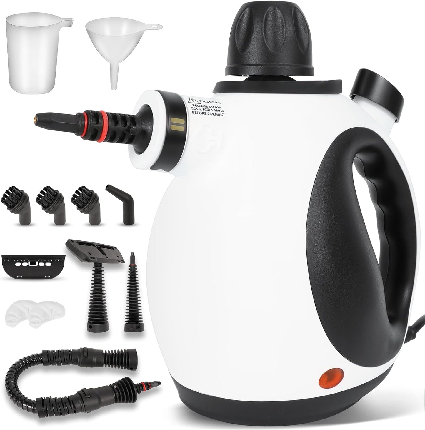 Skiennix Pressurized Handheld Steam Cleaner - Multi-Surface Natural Steamer with 12 Accessories for Fast Home Cleaning