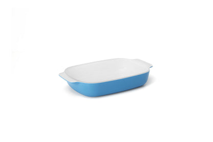 Creo SmartGlass Cookware, 1-quart Baking Dish, Mediterranean Blue