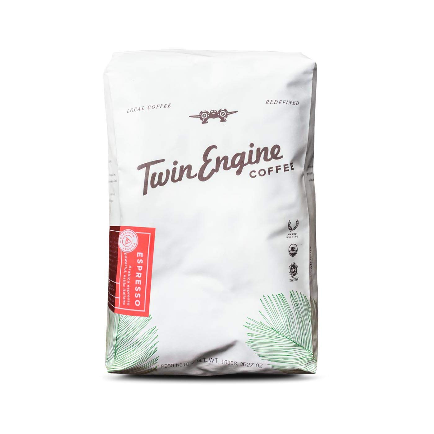 Espresso - 2.2 lbs. Whole Bean | Nicaragua's Favorite - 100% Arabica - Vibrant, Rich, and Delicious - by Twin Engine Coffee