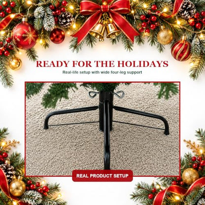 Heavy Duty Folding Christmas Tree Stand for 4-7 FT Artificial Trees