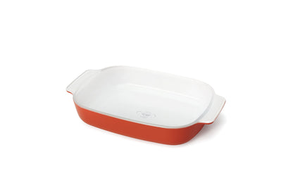 Creo SmartGlass Cookware, 1-quart Baking Dish, Shanghai Red