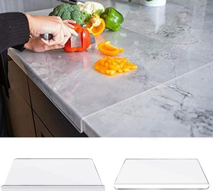 AZM Displays Clear Cutting Board - Non-Slip Design, 24" Wide x 18" Long for Kitchen Use
