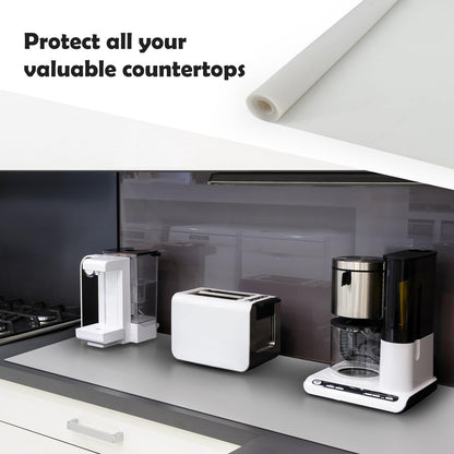 Silicone Mat, 78.7”x23.6”(200x60cm) Heat Resistant Mats for Countertop, Silicone Mats for Kitchen Counter, Extra Large Counter Mat, Nonslip Silicone Mats for Crafts Countertop Protector, Black