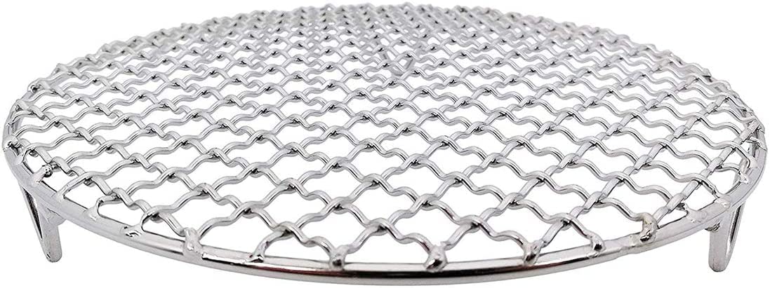 InBlossoms Versatile Round 304 Stainless Steel Cooling Rack Baking,Heat Resistant Rust Proof Sturdy Durable Dia 7"