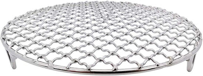 InBlossoms Versatile Round 304 Stainless Steel Cooling Rack Baking,Heat Resistant Rust Proof Sturdy Durable Dia 13.8"