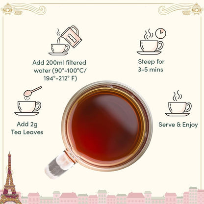 VAHDAM Weekend in Paris Tea Gift Set - 9 Assorted Luxury Teas | Travel Edition | Gluten-Free, Non-GMO